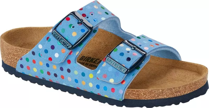 Klapki Birkenstock Arizona digital dots sky blue wąskie 1024343