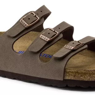 Klapki Birkenstock Florida soft mocca szerokie 053881