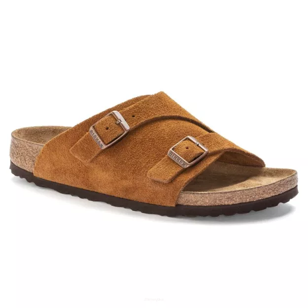 Klapki Birkenstock Zurich mink wąskie 1023891