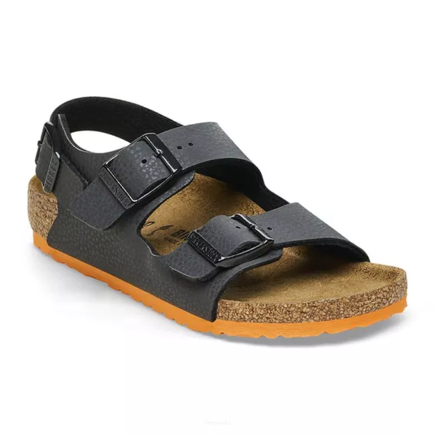 Sandały Birkenstock Milano desert soil black orange szerokie 1026896