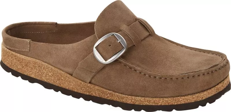 Klapki Birkenstock Buckley gray taupe wąskie 1019490