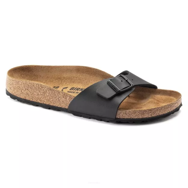 Klapki Birkenstock Madrid black szerokie 040791