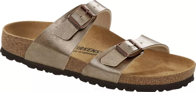 Klapki Birkenstock Sydney graceful taupe wąskie 1016169