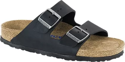 Klapki Birkenstock Arizona soft black wąskie 752483