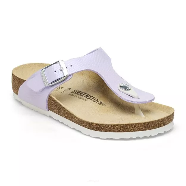 Japonki Birkenstock Gizeh lizard purple fog szerokie 1026869