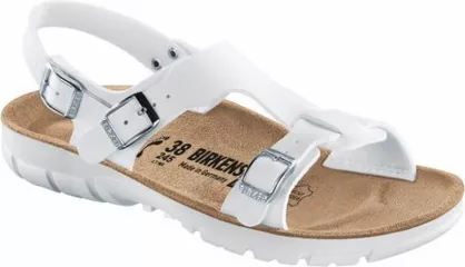 Sandały Birkenstock Saragossa white  wąskie 500873