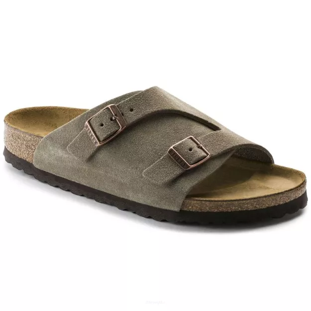 Klapki Birkenstock Zurich taupe wąskie 050463