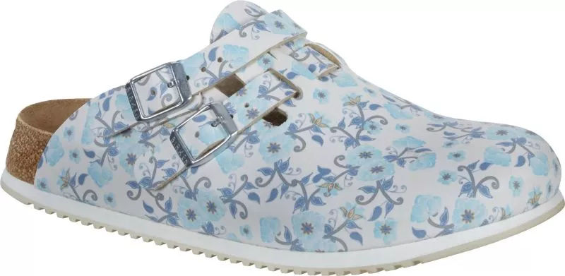 Chodaki Birkenstock Kay blooming roses blue wąskie 1016663