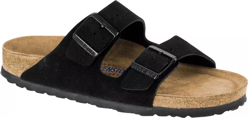 Klapki Birkenstock Arizona soft black wąskie 951323