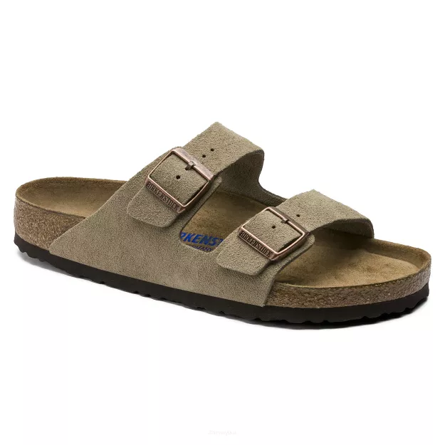 Klapki Birkenstock Arizona soft taupe szerokie 951301