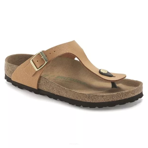 Japonki Birkenstock Gizeh VEGAN pecan szerokie 1025062