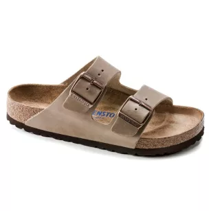 Klapki Birkenstock Arizona soft tabacco brown szerokie 552811