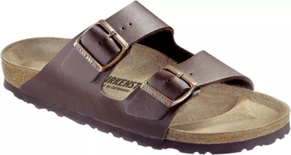 Klapki Birkenstock Arizona dark brown wąskie 051703