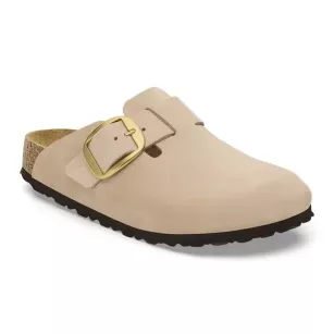 Chodaki Birkenstock Boston Big Buckle sandcastle wąskie 1028052