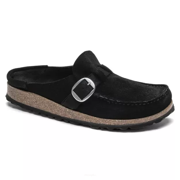 Klapki Birkenstock Buckley black wąskie 1017826