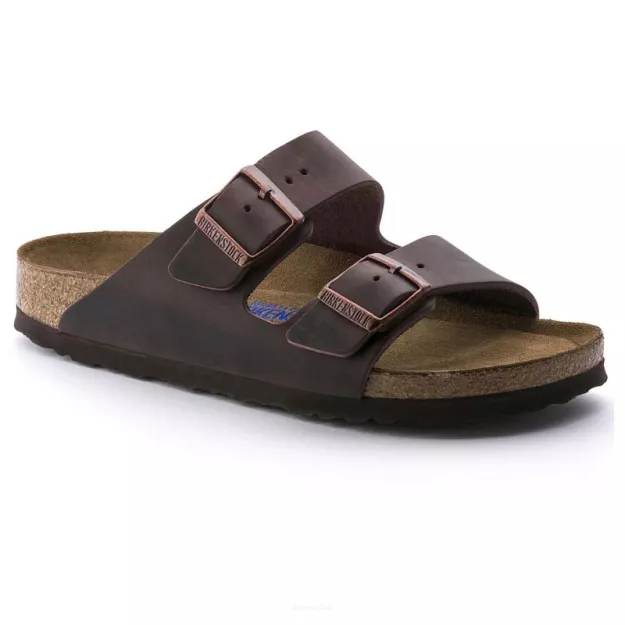 Klapki Birkenstock Arizona soft habana szerokie 452761