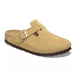 Chodaki Birkenstock Boston latte cream wąskie 1026164