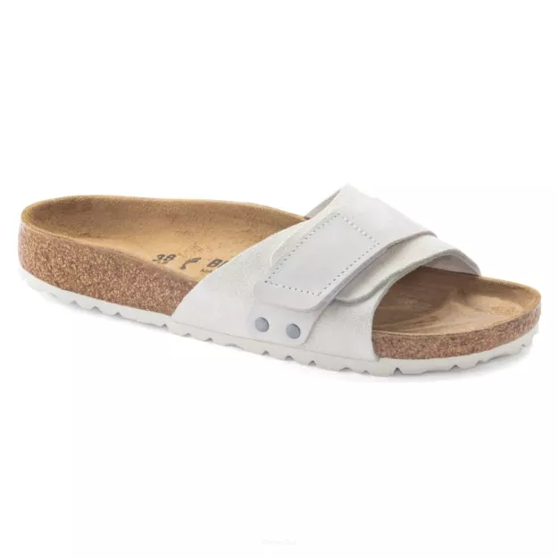 Klapki Birkenstock Oita antique white wąskie 1024226