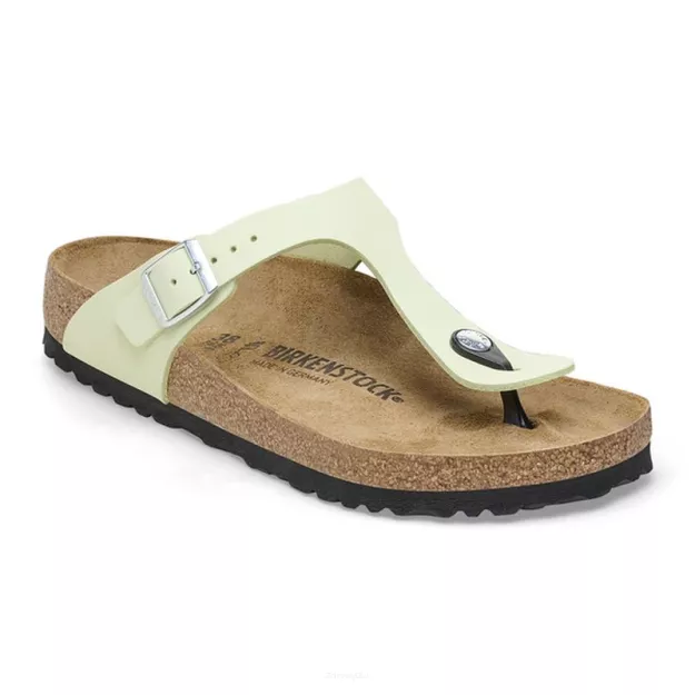 Japonki Birkenstock Gizeh faded lime szerokie 1026519