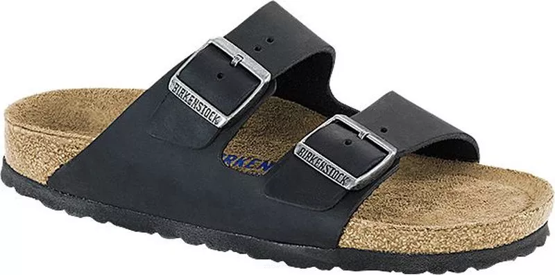 Klapki Birkenstock Arizona soft black szerokie 752481