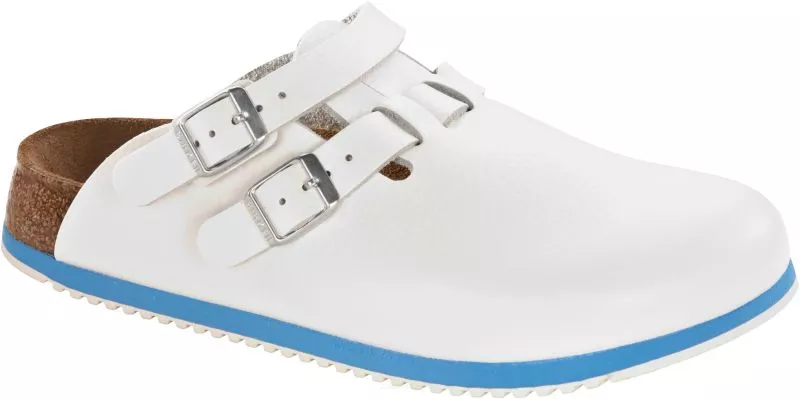 Chodaki Birkenstock Kay SOFT white wąskie 582626