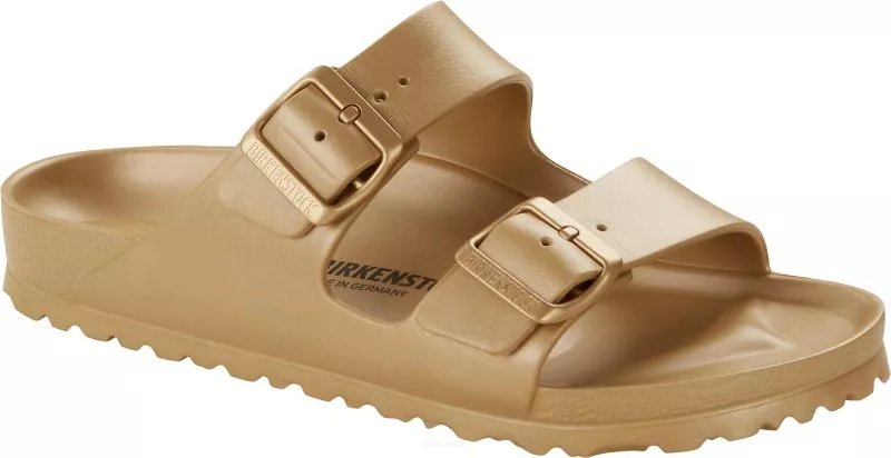 Klapki Birkenstock Arizona EVA glamour gold wąskie 1022465